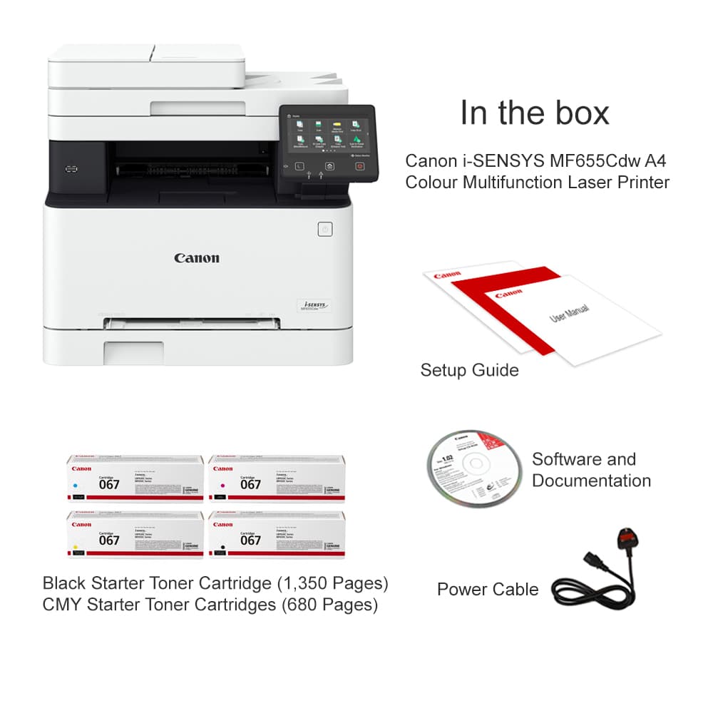 Canon Laser i-SENSYS MF655Cdw Colour Laser Multifunction — image 2