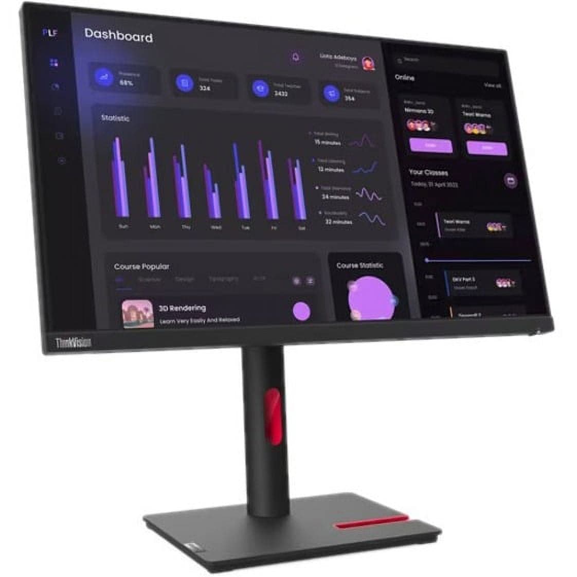 Lenovo ThinkVision T24i-30 24 Inch Monitor with HDMI and VGA (Boxed)