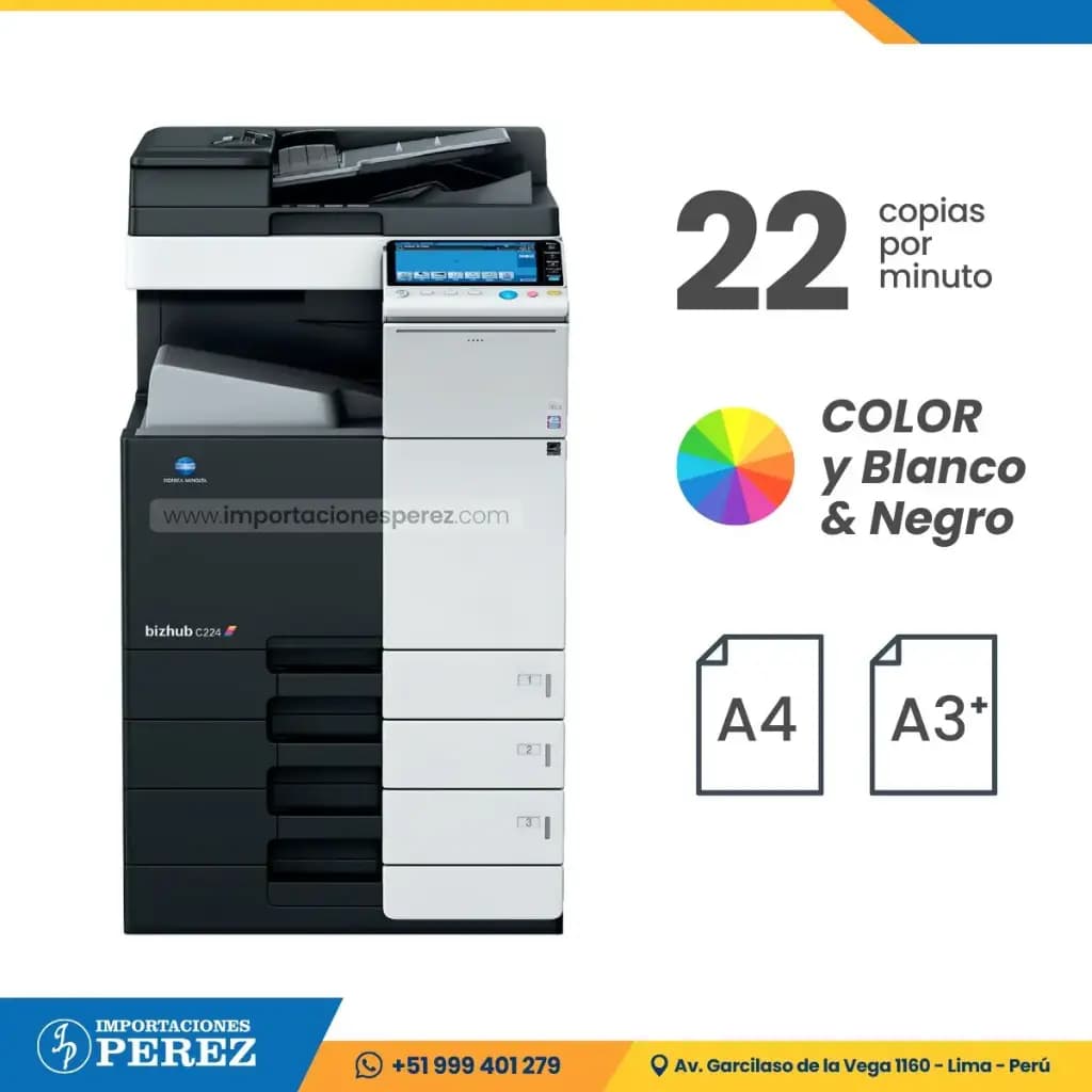 Konica Minolta Bizhub C224e Photocopier (Unit 2) — image 2
