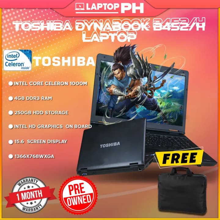 Toshiba Dynabook Detachable Laptop Intel Celeron 4GB RAM 64GB Storage — image 1